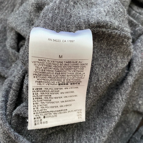 Asymmetrical Grey Sweater Dress with Ruching - Picture 5 of 7